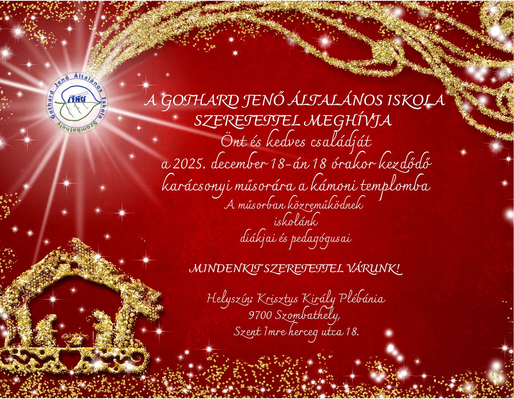 meghívó karácsonyi műsor 2025.12